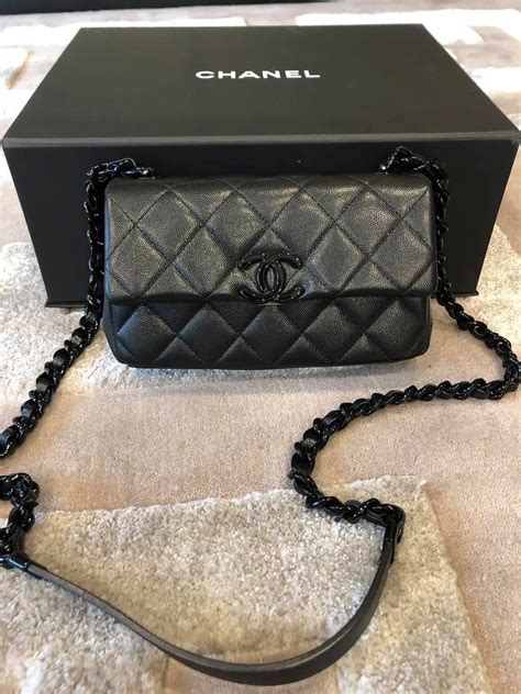 chanel mini 8 so black|Chanel handbags.